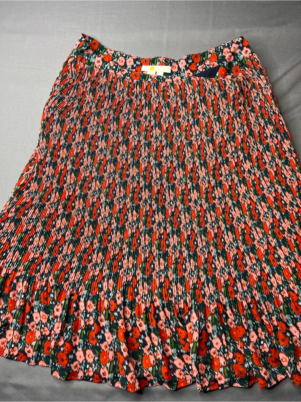 Boden Floral Pleated Skirt – US 8 | Fully Lined | Side Zip | Style R0301